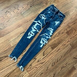 American Eagle Destructed Jeans 000 Short